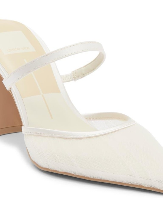 Dolce Vita Shoes - White Noreen Pointed Toe Mule Dolce Vita